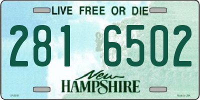 NH license plate 2816502
