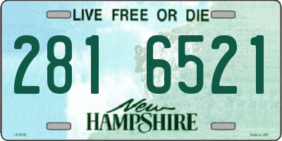 NH license plate 2816521