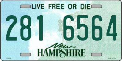 NH license plate 2816564