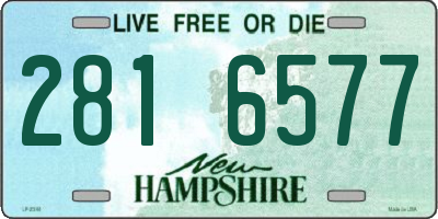 NH license plate 2816577