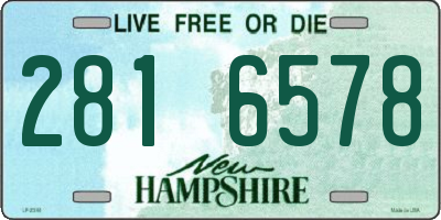 NH license plate 2816578
