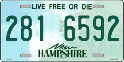 NH license plate 2816592