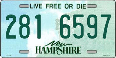 NH license plate 2816597