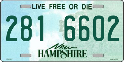 NH license plate 2816602