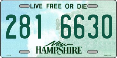 NH license plate 2816630
