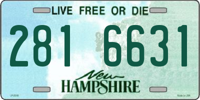 NH license plate 2816631