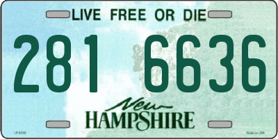 NH license plate 2816636