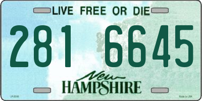 NH license plate 2816645