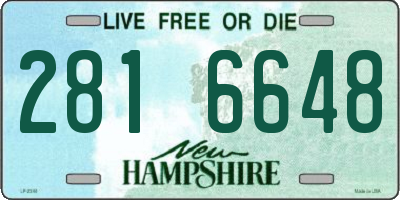 NH license plate 2816648