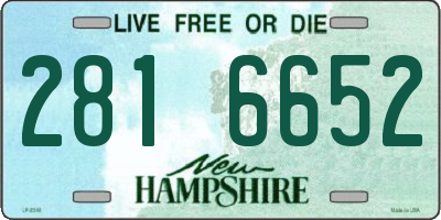 NH license plate 2816652