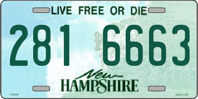 NH license plate 2816663
