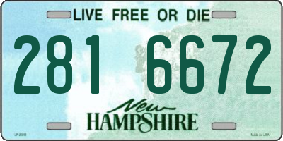 NH license plate 2816672