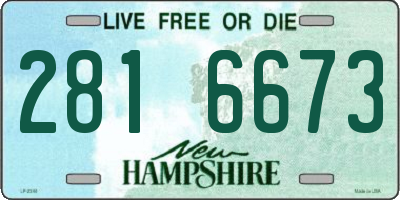 NH license plate 2816673