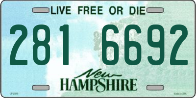 NH license plate 2816692