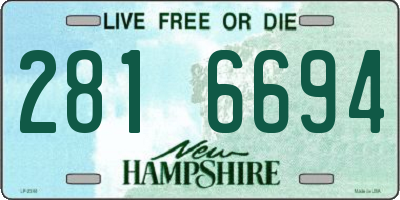 NH license plate 2816694