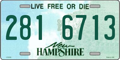 NH license plate 2816713
