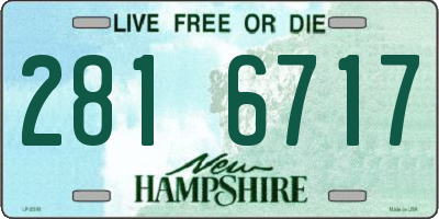 NH license plate 2816717