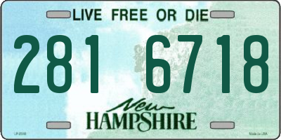 NH license plate 2816718