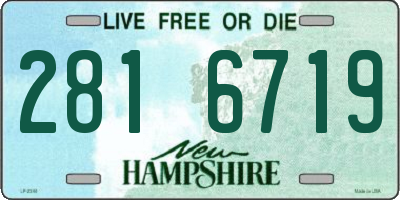 NH license plate 2816719