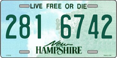 NH license plate 2816742