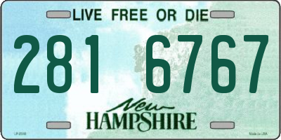 NH license plate 2816767
