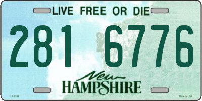 NH license plate 2816776