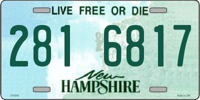 NH license plate 2816817