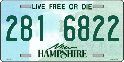 NH license plate 2816822