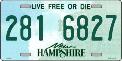NH license plate 2816827