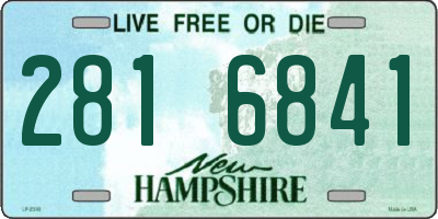 NH license plate 2816841
