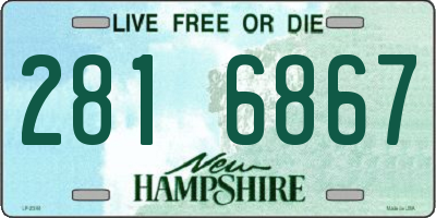 NH license plate 2816867