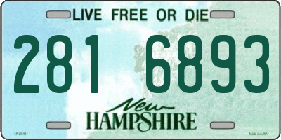 NH license plate 2816893