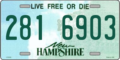 NH license plate 2816903