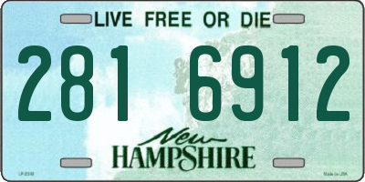 NH license plate 2816912