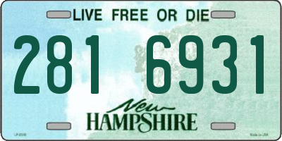 NH license plate 2816931