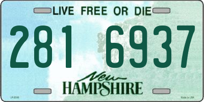 NH license plate 2816937