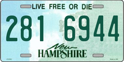 NH license plate 2816944