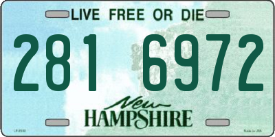 NH license plate 2816972
