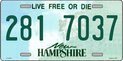 NH license plate 2817037