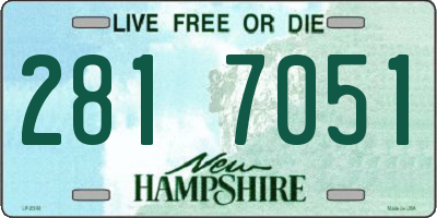 NH license plate 2817051