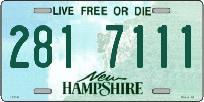 NH license plate 2817111