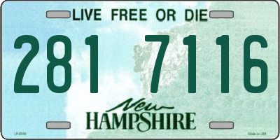 NH license plate 2817116