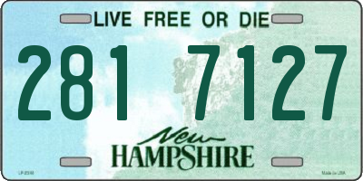 NH license plate 2817127