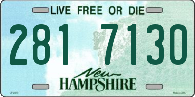 NH license plate 2817130