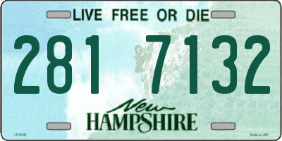 NH license plate 2817132