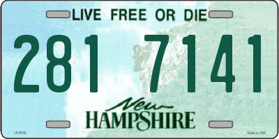 NH license plate 2817141