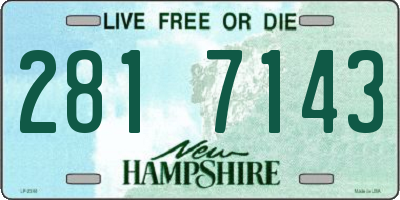 NH license plate 2817143