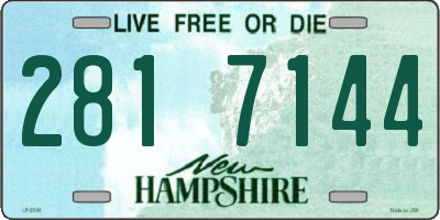 NH license plate 2817144