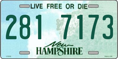 NH license plate 2817173