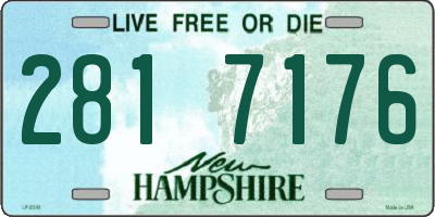 NH license plate 2817176